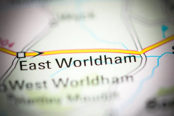 イースト ワールドハム 地理地図上のイギリス — ストック写真