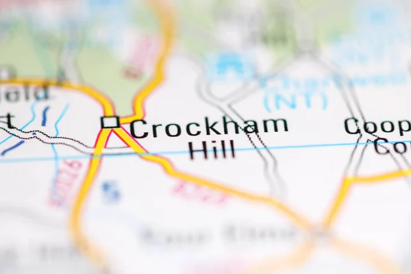 Крокхем Хілл Велика Британія Географічній Карті — стокове фото