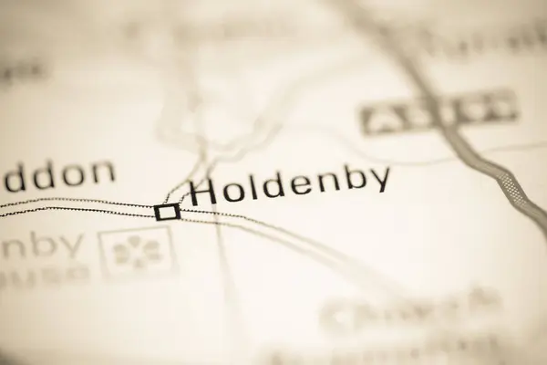 Holdenby Reino Unido Sobre Mapa Geografia — Fotografia de Stock