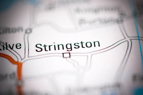 ストリングストン 地理地図上のイギリス — ストック写真