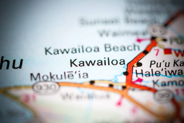 Kawailoa Hawaii Usa Geography Map — Stock Photo, Image