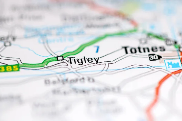 ティグリー 地理地図上のイギリス — ストック写真