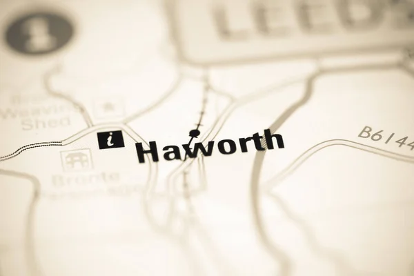 Haworth Географічній Карті Великої Британії — стокове фото