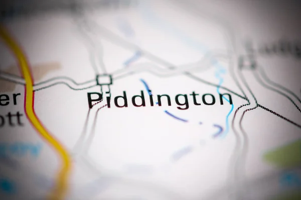 ピディントン 地理地図上のイギリス — ストック写真