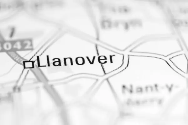 ラノーバー 地理地図上のイギリス — ストック写真