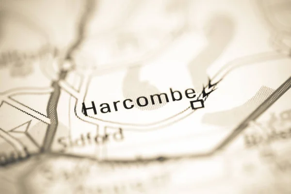 ハーコムだ 地理地図上のイギリス — ストック写真