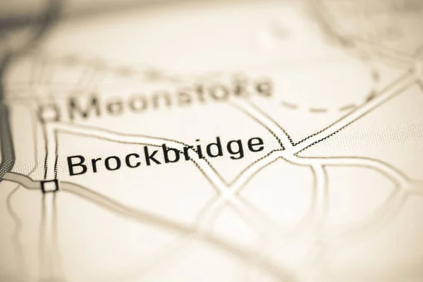 Брокбридж Великобритания Географической Карте — стоковое фото
