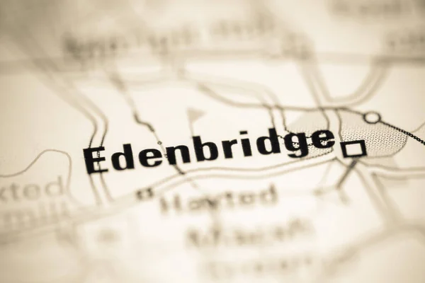 Edenbridge Reino Unido Sobre Mapa Geografia — Fotografia de Stock