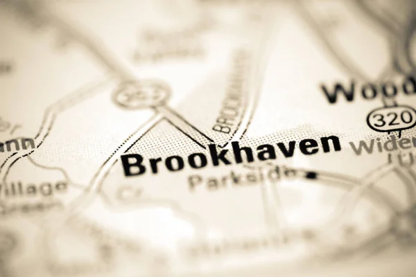 Брукгейвен Географічній Карті Сша — стокове фото