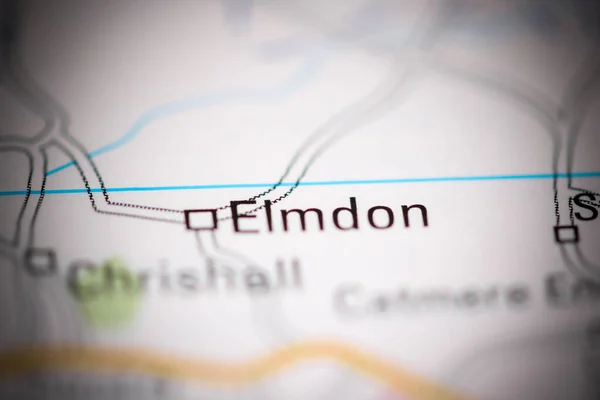 エルムドンだ 地理地図上のイギリス — ストック写真