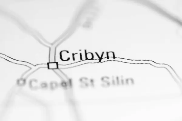 クリビン 地理地図上のイギリス — ストック写真