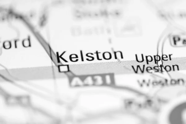 Kelston Regno Unito Una Carta Geografica — Foto Stock