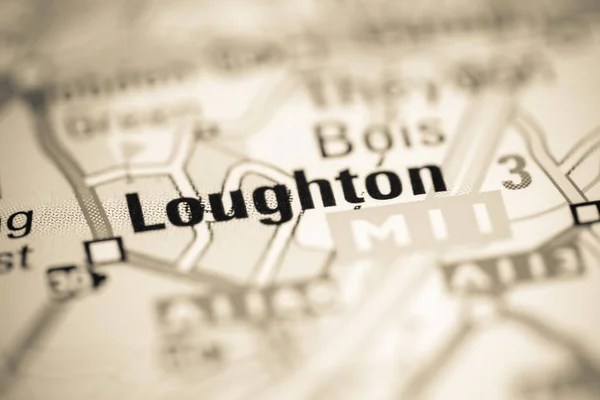Loughton Zjednoczone Królestwo Mapie Geograficznej — Zdjęcie stockowe