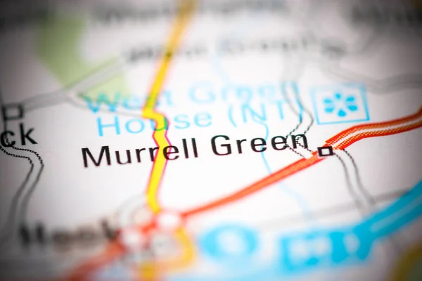 Маррелл Грін Велика Британія Географічній Карті — стокове фото