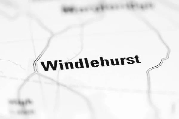 Windlehurst Geografisk Karta Över Storbritannien — Stockfoto
