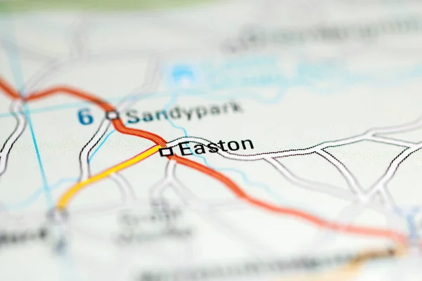 イーストン 地理地図上のイギリス — ストック写真