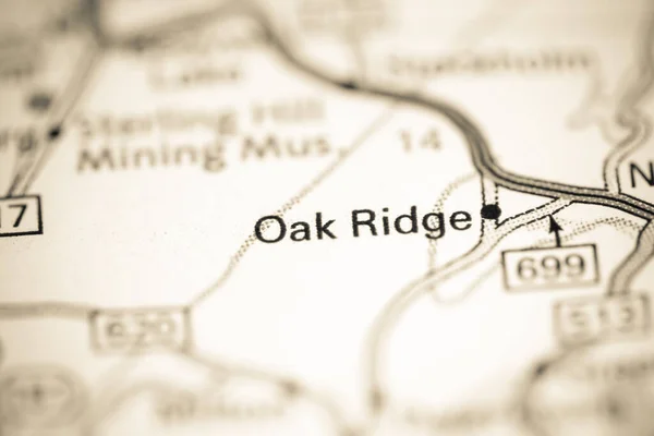 Oak Ridge Nova Jersey Eua Sobre Mapa Geografia — Fotografia de Stock