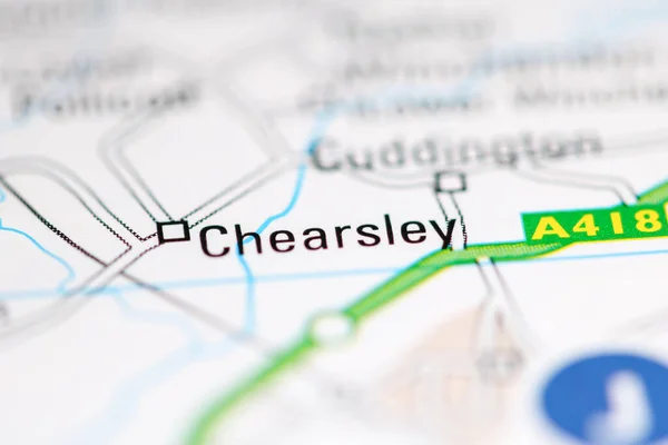 Chearsley Reino Unido Sobre Mapa Geografia — Fotografia de Stock