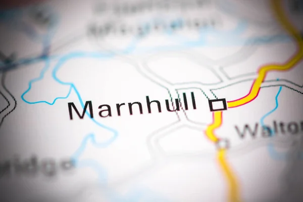 Марнхалл Велика Британія Географічній Карті — стокове фото