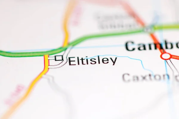 エルティスレー 地理地図上のイギリス — ストック写真