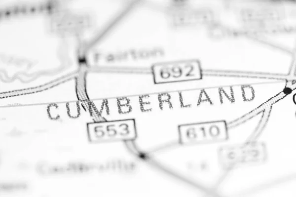 Cumberland New Jersey États Unis Sur Une Carte Géographique — Photo