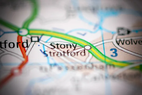 Stony Stratford United Kingdom Geography Map — Stock Photo, Image