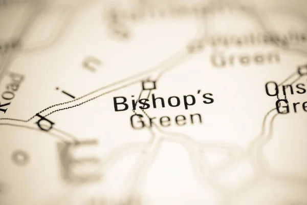 Єпископ Грін Велика Британія Географічній Карті — стокове фото