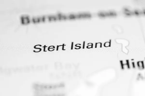 Stert Island Reino Unido Mapa Geográfico — Foto de Stock