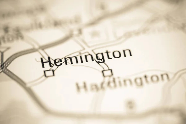 Hemington Reino Unido Sobre Mapa Geografia — Fotografia de Stock