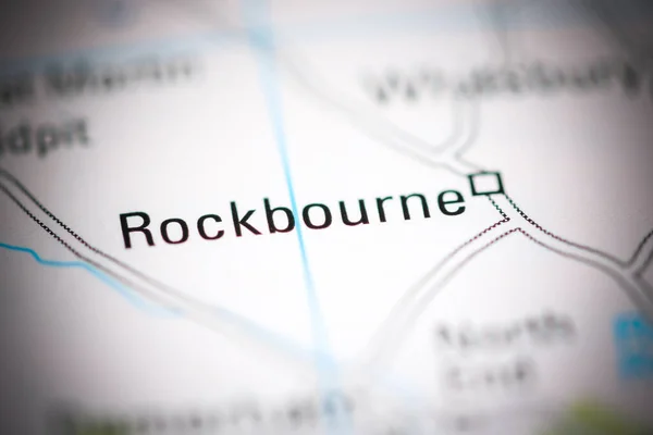 Rockbourne Reino Unido Sobre Mapa Geografia — Fotografia de Stock