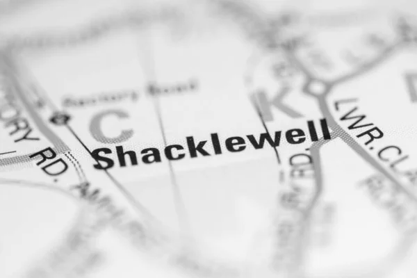 英国の地図上のシャクルトン — ストック写真