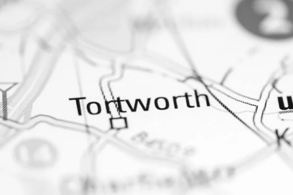トートワースだ 地理地図上のイギリス — ストック写真