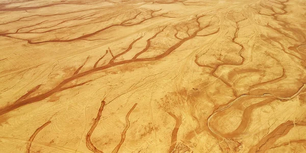 Modello Astratto Increspature Sabbia Del Deserto Nella Calda Giornata Estiva — Foto Stock