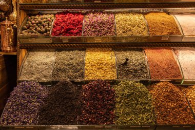 Middle east turkish spice market at Istanbul, Turkey