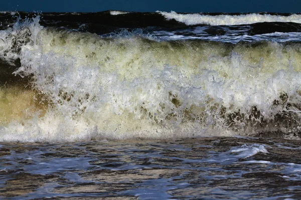 Vagues Surf Pendant Une Tempête Mer — Photo