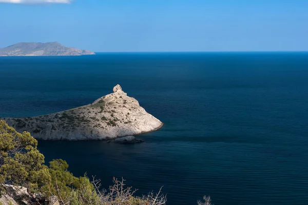 Crimean coast of the Black sea near the city of Sudak and the village of Novy Svet.