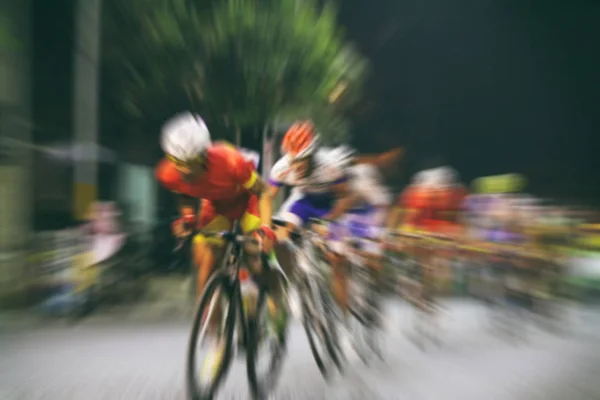 Desenfoque de movimiento del Campeonato Asiático de Ciclismo durante la carrera de ba — Foto de Stock