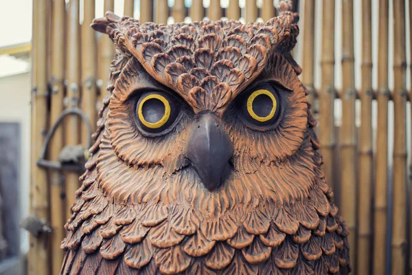 Owl statues at outdoor