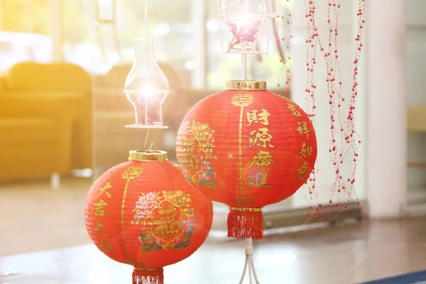 Chinese lanterns and Chinese new year,soft focus — Stock Photo, Image