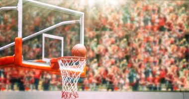 NET gidiyor ve maç sırasında bulanık puanlama basketbol bir