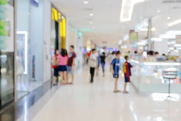 Supermarket/mall rozostření pozadí a nakupování — Stock fotografie