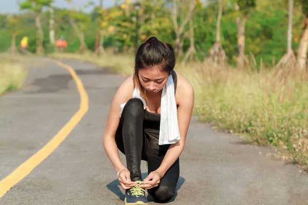 Blurry and soft focus of women asia sport, fitness, exercise and — Stock Photo, Image