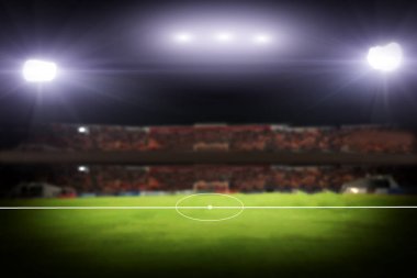 bulanık futbol stadyumunun arka planı için