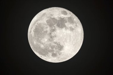 Full moon on the dark night clipart