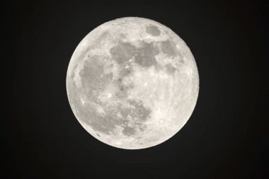 Full moon on the dark night clipart