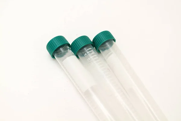 Tube pusty dla eksperymentu próbki krwi i badania przesiewowe na whi — Zdjęcie stockowe