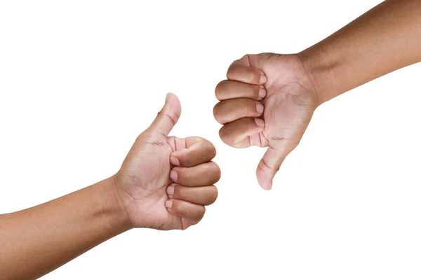 Puffanás elszigetelt fehér kéz jel — Stock Fotó