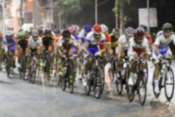 Blurry Campeonato Asiático de Ciclismo durante a corrida para fundo — Fotografia de Stock