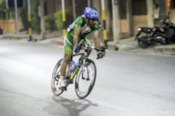 Borroso Campeonato Asiático de Ciclismo durante la carrera de fondo — Foto de Stock