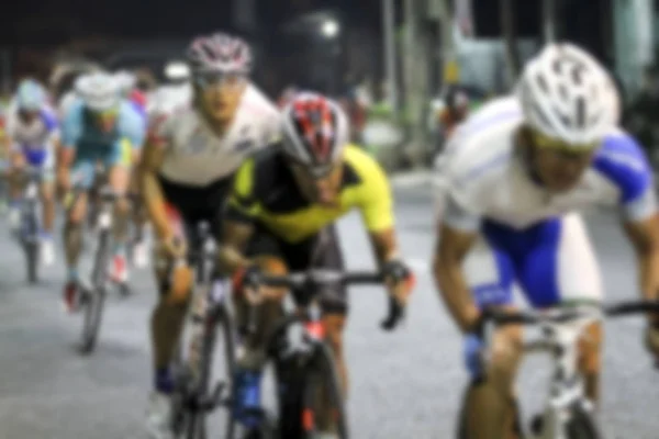 Borroso Campeonato Asiático de Ciclismo durante la carrera de fondo — Foto de Stock